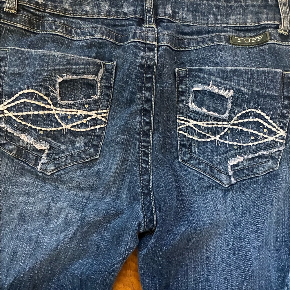Cowgirl Tuff “Filly” Blue Boot Cut Jeans Mid-Rise